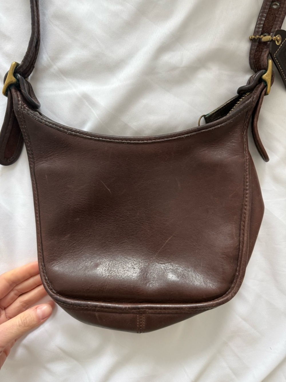 Vintage coach leather bag, made in USA - Picture 5 of 5